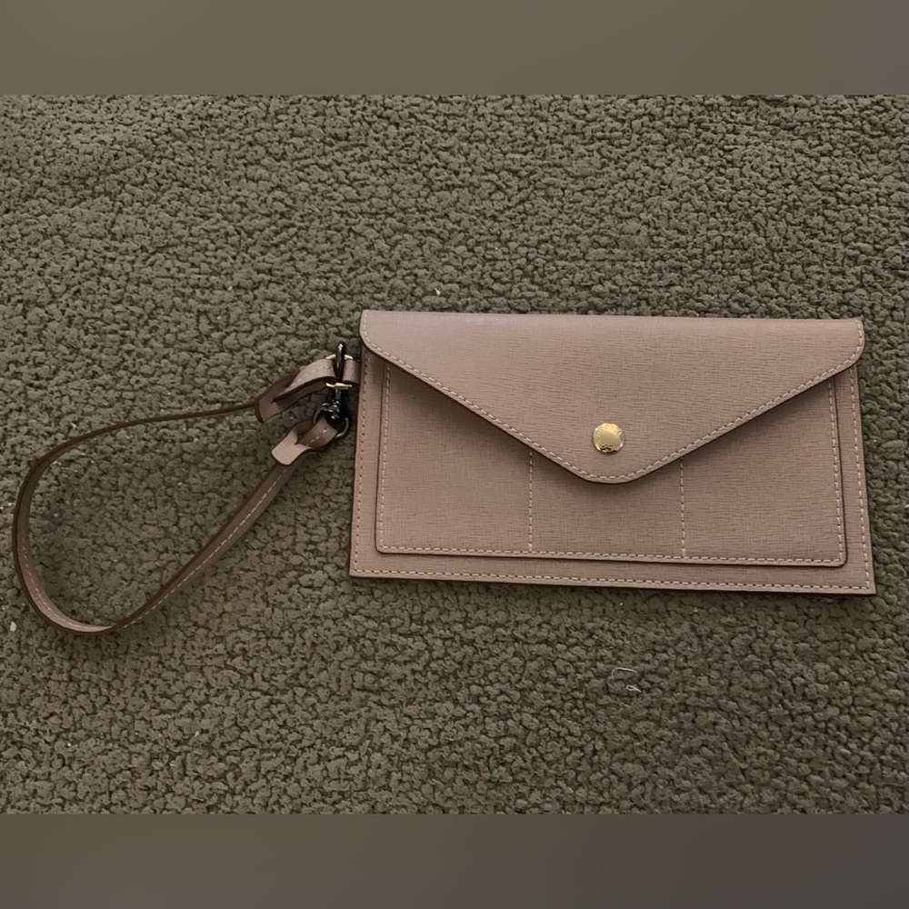 DOONEY & BOURKE Envelope Wristlet BAG Clutch Card Slot Mauve